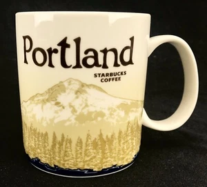 Collector Series Starbucks Coffee Mug Portland Mount Hood 2012 16oz - Bild 1 von 4