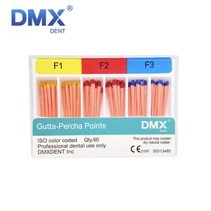 Dental Endodontic Gutta Percha Points Tips F1 F2 F3 Root Canal 0.02 /0.06 Taper - Picture 1 of 3