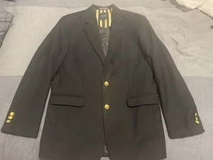 Nautica Boys Navy Blue Blazer Single Breast Gold Buttons (Size 16 Regular) - Picture 1 of 3