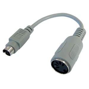 6 Pin Mini Din Male to 5 Pin Din Female Keyboard Adapter [005132] - Afbeelding 1 van 9
