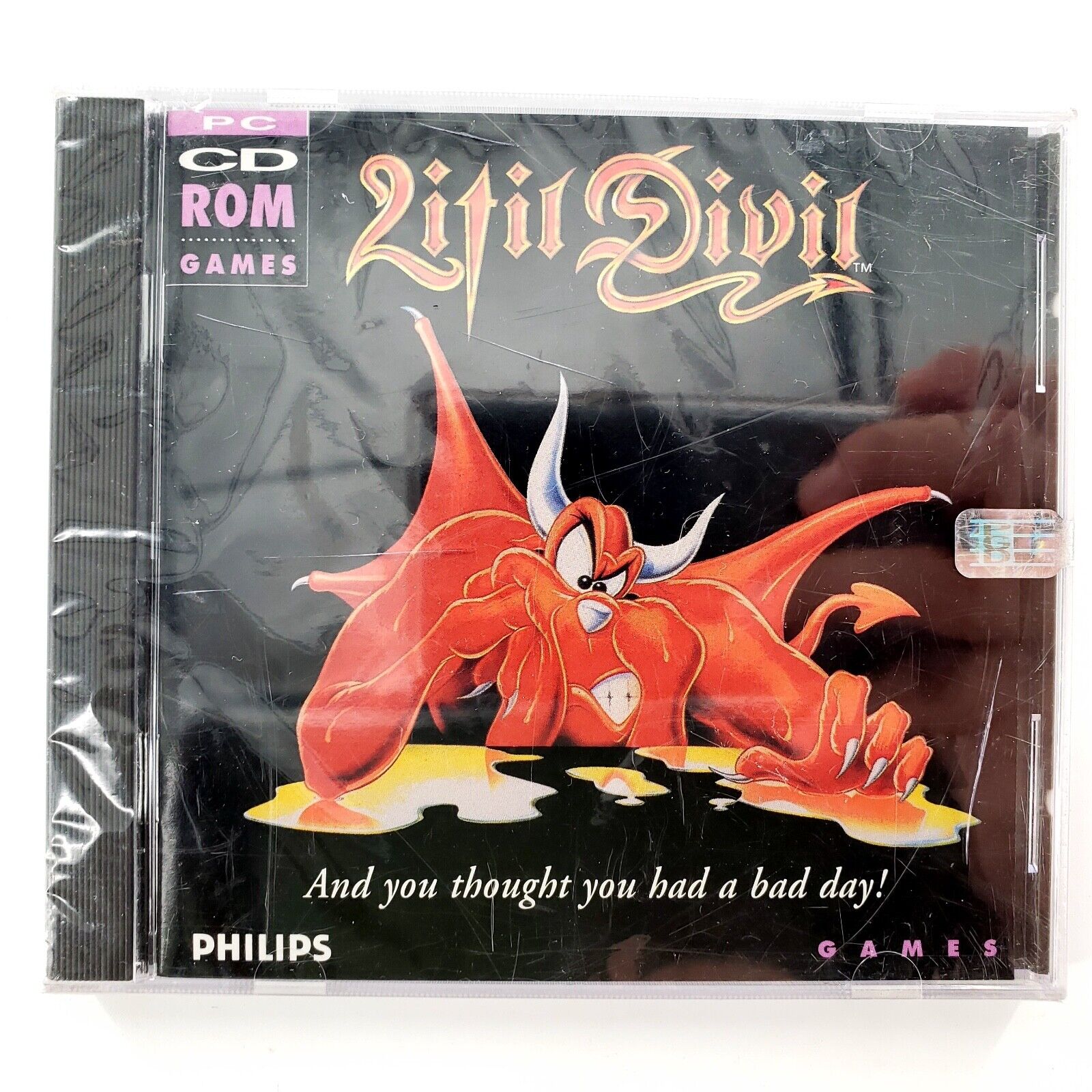 Litil Divil Philips PC CD Rom Small Tear In Foil Brand New Factory Sealed