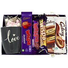 Chocolate Lovers Gift Hamper Cadbury & Galaxy Birthday Gift Set for Him for Her