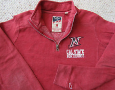 Cal State Northridge Matadors 1/4 zip pullover sweatshirt red women M LEAGUE
