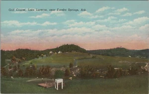 Lake Lucerne Resort golf course Eureka Springs Arkansas Ozarks linen D669 - Picture 1 of 2