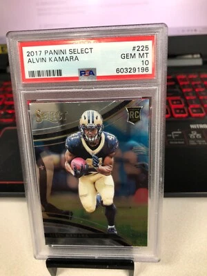 2017 Panini Select Alvin Kamara Saints #225 Rookie PSA 10 60329196 - Image 1 of 2