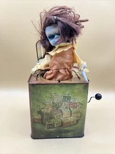 Atico Scary Doll Zombie Musical Light Up Jill Jack in the Box Working - Picture 1 of 17