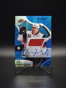 Jan Jenik 2021-22 Upper Deck Allure #140 Blue Line Auto Jersey #19/75 Coyotes