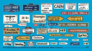 Peddinghaus 1/72 segnaletica stradale tedesca e francese e targhe stradali Normandia seconda guerra mondiale 3432 - Foto 1 di 1