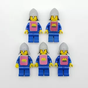 Lot of 5 Lego Classic Yellow Castle Knight Minifigure Crown Sticker Vest 375 - Picture 1 of 3