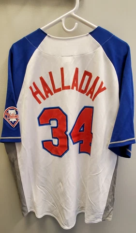 Roy Halladay Majestic Athletic Philadelphia Phillies home fashion jersey sz. XXL Cover