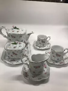 TAKAHASHI SAN FRANCISCO VICTORIA Teapot, Creamer, Sugar Bowl , 2 Sets Of Teacup - Picture 1 of 24