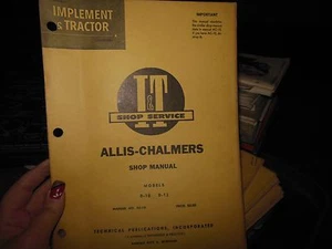Vtg I & T Shop Service Manual AC-14 Allis-Chalmers D-10 D-12 Tractor Models O2 - Picture 1 of 2