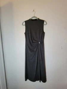 Vestido Lauren Ralph Lauren para mujer gris brezo espalda cremallera sin mangas talla 6 - Imagen 1 de 9