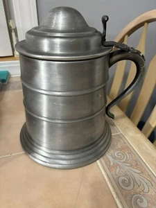 RAIMOND VINTAGE PEWTERTONE TANKERDWARE ICE BUCKET, BEER STEIN, ALUMINUM - Picture 1 of 9