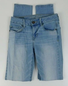 American Eagle Womens Patchwork Skinny Jeans Size 0 - Picture 1 of 10