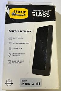 Open Box Otterbox Clearly Protected Glass Screen Protector for iPhone 12 mini