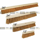 Wooden Broom Head Soft Bristle Coco Brush Floor Cleaning Sweeping 12" 18" 24" 36