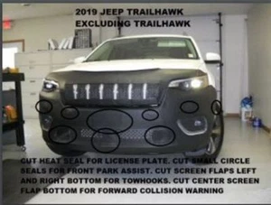 Lebra Front Mask Cover Bra Fits 2019-2023 Jeep Cherokee Exc.Trailhawk 19-23 - Picture 1 of 3
