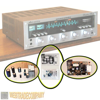 Marantz 2235 (B) Elko-Reparaturset +Relais+ Einbauplan f.Power Supply Board P800 - Bild 1 von 4