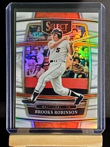 Brooks Robinson 2022 Panini Select White Parallel Prizm 22/50 #69 Orioles 
