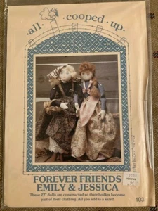 All Cooped Up "Forever Fiends" Emily & Jessica Doll Pattern - Picture 1 of 2