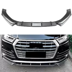 Body Kits For 2018-20 AUDI SQ5 Q5-Sline Car Bumper Lip Spoiler Splitter Carbon - Picture 1 of 9