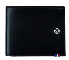 S.T. Dupont Line D 4 Credit Card Wallet, Black Leather, 180007, New In Box