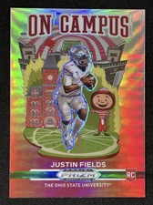 JUSTIN FIELDS🔥122 ROOKIE CARDS🔥2021 Prizm Select Optic Silver CASE HIT SP RC