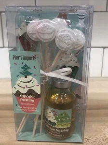 Pier 1 One Imports Reed Diffuser Cupcake Frosting Scent Home Discontinued NEW - Picture 1 of 4