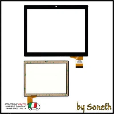 VETRO TOUCH SCREEN PER CLEMENTONI CLEMPAD XL 4.4 13697 NERO - Immagine 1 di 3