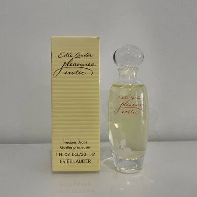RARE/NEW Estee Lauder PLEASURES EXOTIC 30ml/1oz Precious Drops Perfume IN BOX - image 1 of 2