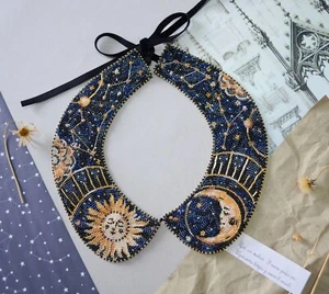 Abris Art ADC-001 Bead Embroidery Kit Collar Galactic Beauty, Needlepoint Kit - Picture 1 of 7