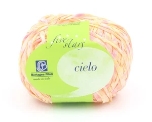 4 Knäuel Bertagna Filati Cielo Bändchengarn Farbe 8 - Bild 1 von 5