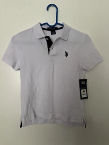 U.S Polo Assn. Polo bianca con colletto manica corta ragazzo taglia MEDIA (8) - Foto 1 di 5