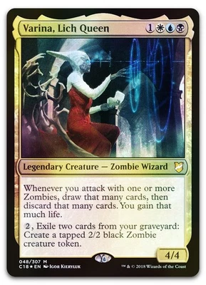 Varina, Lich Queen #48 (Foil) (NM) Commander 2018 C18 Magic MTG - Image 1 of 2