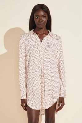 Vestido Eberjey Gisele Boyfriend Camisa para Dormir Pequeño Pequeño Rosa Claro Salón Relajado Foto 1 de 4