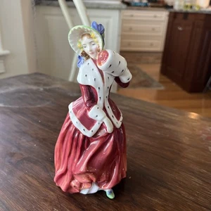 1946 Royal Doulton "Mattina di Natale" #1992 Statuina fatta a mano/decorata a mano 8" - Foto 1 di 7