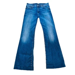 7 Seven For All Mankind Original Dojo Schlagjeans Dark Wash Y2K Größe 29 x 30L+ - Bild 1 von 19