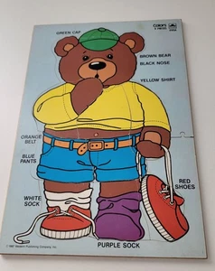 Rompecabezas de madera de colección 1987 colores 4185A Bear Western Publishing Company, Inc  - Imagen 1 de 8