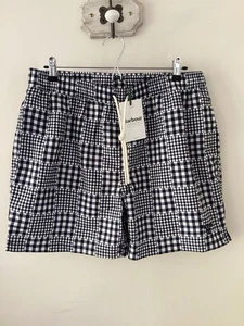 Pantalones Cortos de Natación Barbour Para Hombres Azul Cuadros Playa de Sauce, Talla XL Reino Unido, Etiquetados - Imagen 1 de 3