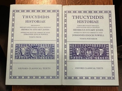 Thucydidis Historiae, ed. Jones/ Powell, Tom. I & II, 2 Vol., Oxford Classical - Image 1 of 4