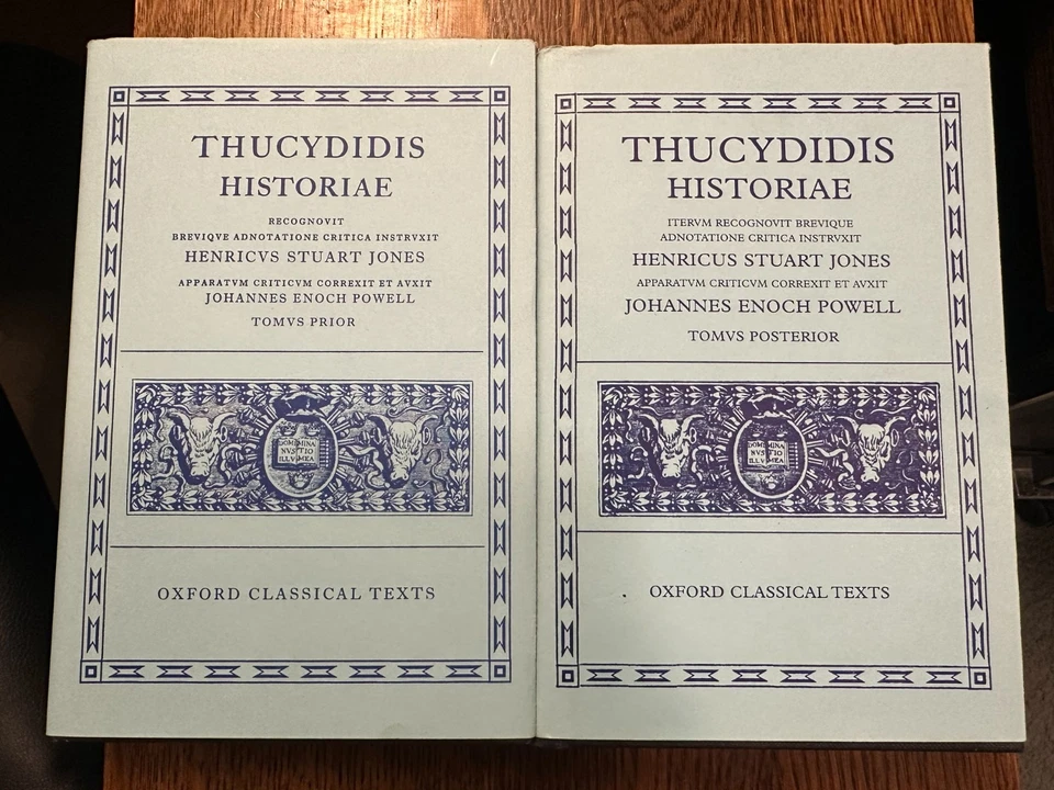 Thucydidis Historiae, ed. Jones/ Powell, Tom. I & II, 2 Vol., Oxford Classical - Image 1 of 4