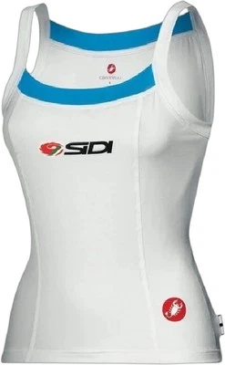 Castelli Sidi Katia Womens Cycling Vest White Reflective Bike Ride Sleeveless - Image 1 of 2