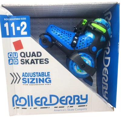 Roller Derby Sports Kid’s Roller Skate In Dinosaur Blue/Black  Boys Size (11-2) - Image 1 of 4