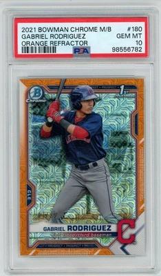 2021 Bowman Chrome Mega Box Gabriel Rodriguez #180  /25 PSA 10 - Image 1 of 2