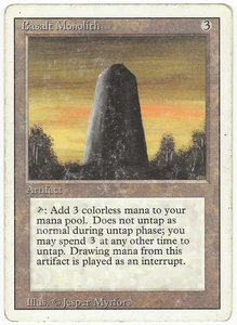 MTG Basalt Monolith Revised Edition Uncommon HP - Picture 1 of 1