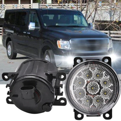2X Fit For NISSAN NV3500 2012-2021 Sedan Clear Front Bumper Fog Lights  - Изображение 1 из 4