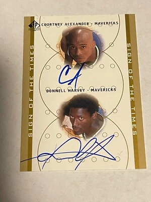 Courtney Alexander Donnell Harvey 2000 SP Autógrafo Auténtico Signo de los Tiempos Foto 1 de 2