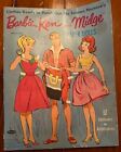 Vintage 1962 Barbie, Ken & Midge Paper Dolls