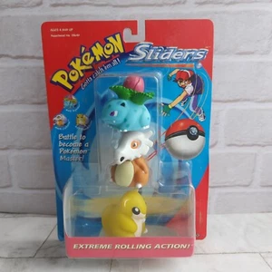 Pokemon Sliders Figure Set - New Sealed - Ivysaur Cubone Sandshrew - Picture 1 of 3